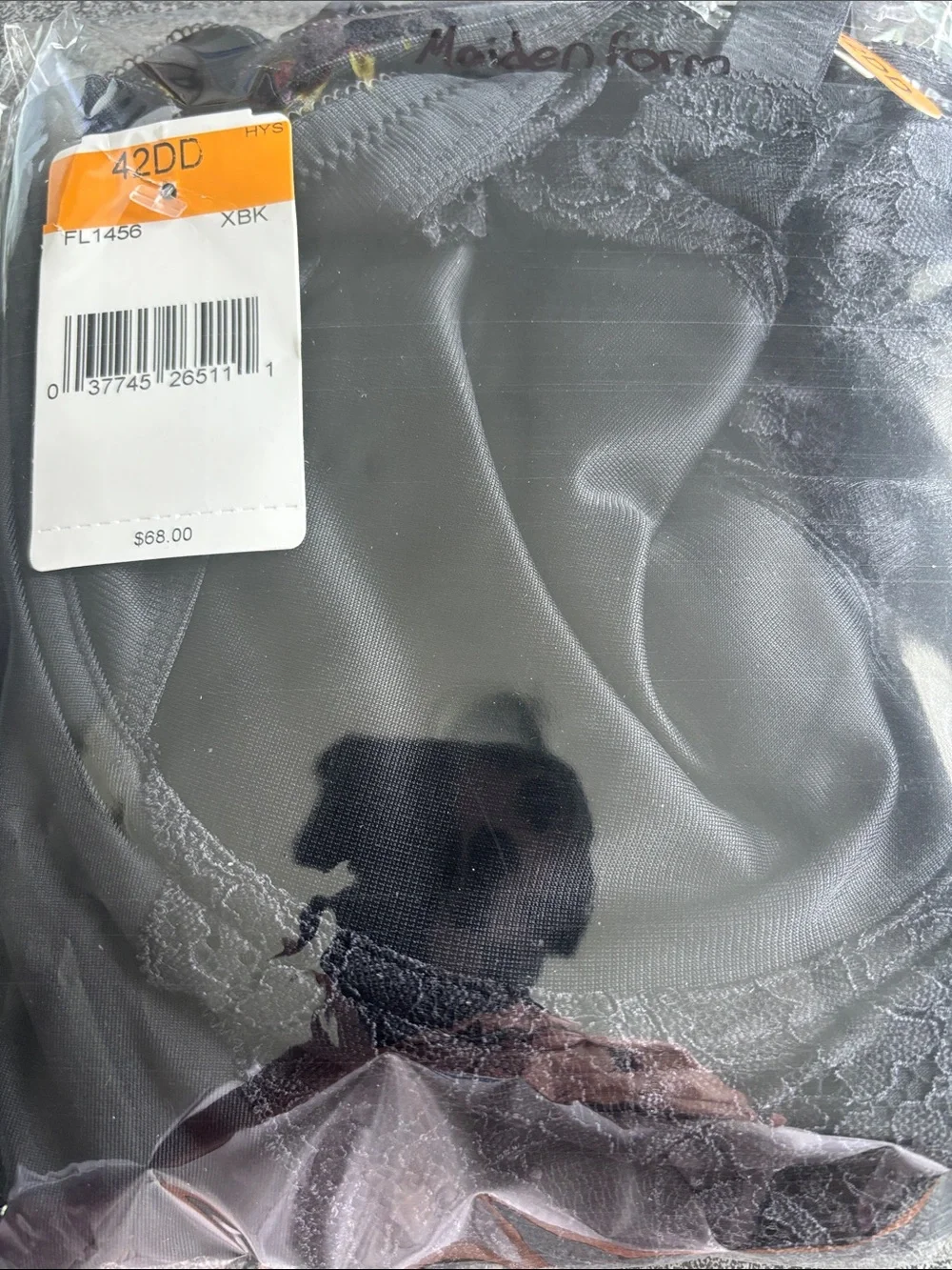 Maidenform Body Shaper 42DD NWT Black Extra Firm Control Underwire Lace 1456